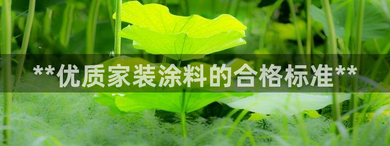 和记国际开户网站：**优质家装涂料的合格标准**