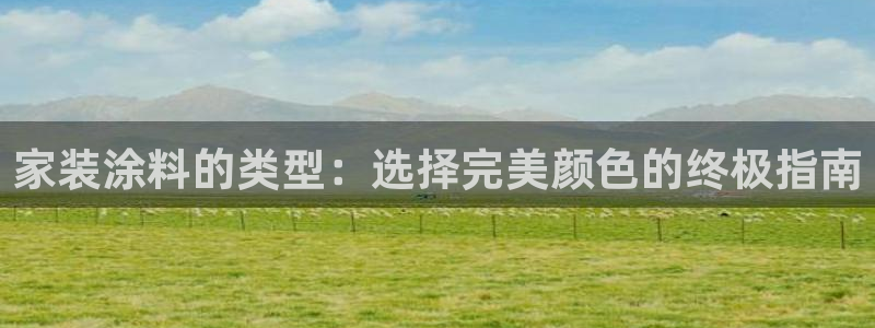 和记AG网站：家装涂料的类型：选择完美颜色的终极指南