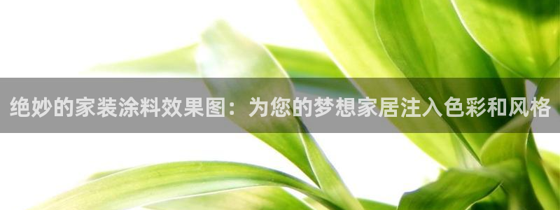 和记网页：绝妙的家装涂料效果图：为您的梦想家居注入色彩和风格