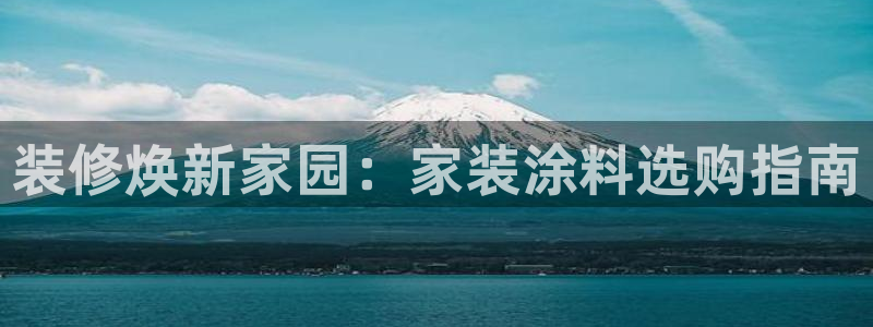 和记官方网址：装修焕新家园：家装涂料选购指南