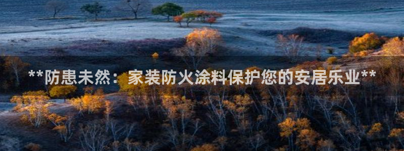 和记Ag：**防患未然：家装防火涂料保护您的安居乐业**