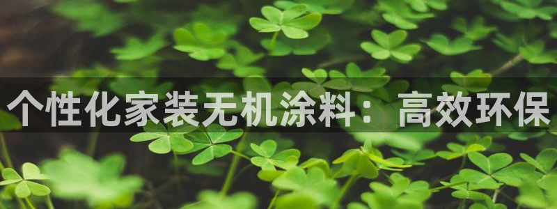 和记app官网登录：个性化家装无机涂料：高效环保