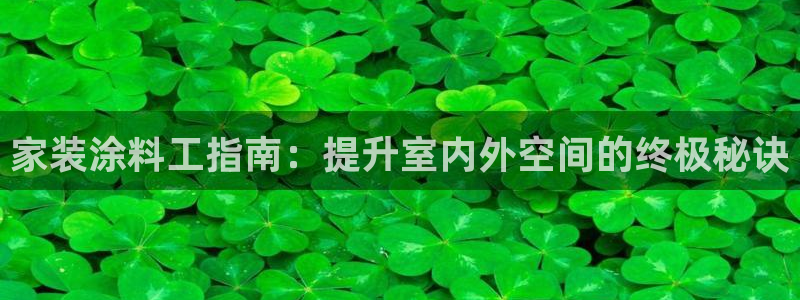 和记hj：家装涂料工指南：提升室内外空间的终极秘诀
