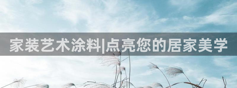 和记h8：家装艺术涂料|点亮您的居家美学