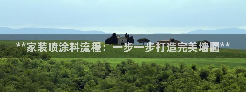 和记h188：**家装喷涂料流程：一步一步打造完美墙面**