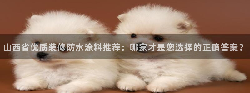 和记登陆：山西省优质装修防水涂料推荐：哪家才是您选择的正确答案？