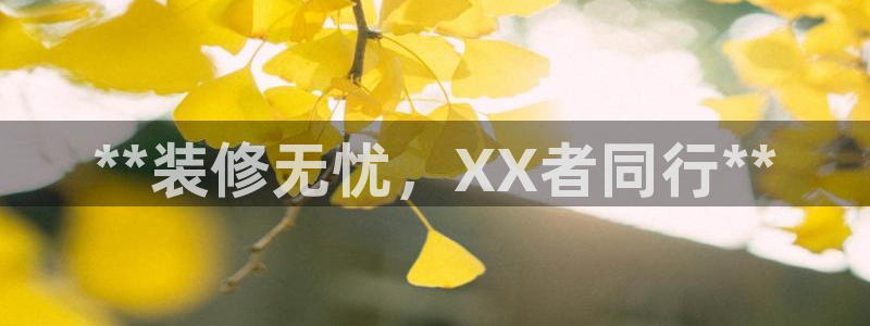 和记国际官网官网：**装修无忧，XX者同行**